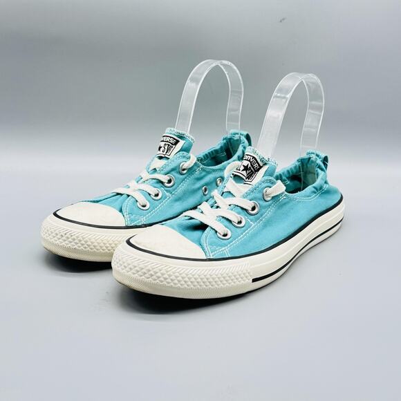 Converse Shoes Womens 8 Blue Canvas Chuck Taylor All Star Shoreline Sneakers - Picture 4 of 13